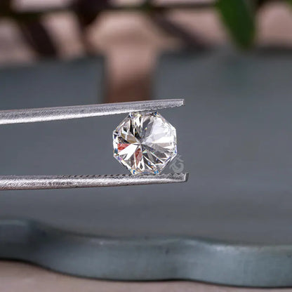 2.00 CT Octagon Cut Lab Grown Diamond, IGI Certified E/VVS Loose Stone for Jewelry