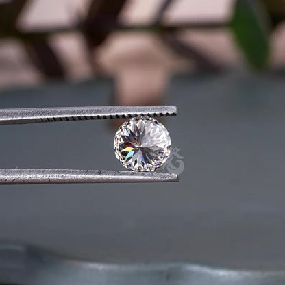 1.00 CT Portuguese Cut Lab Grown Diamond, Flower Cut Loose Stone for Rings