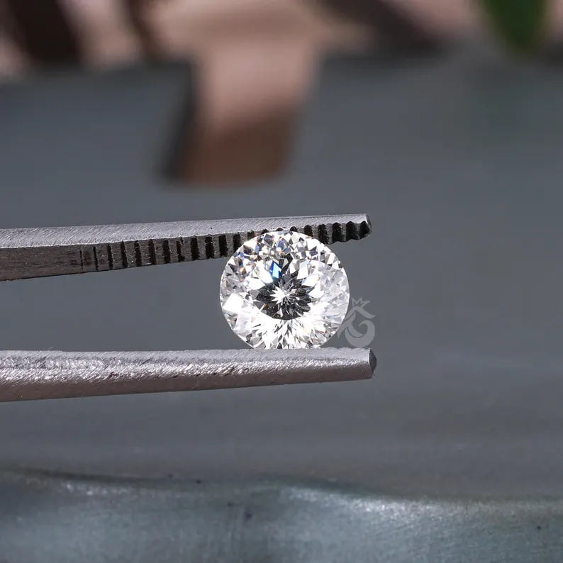 1.00 CT Portuguese Cut Lab Grown Diamond, Flower Cut Loose Stone for Rings