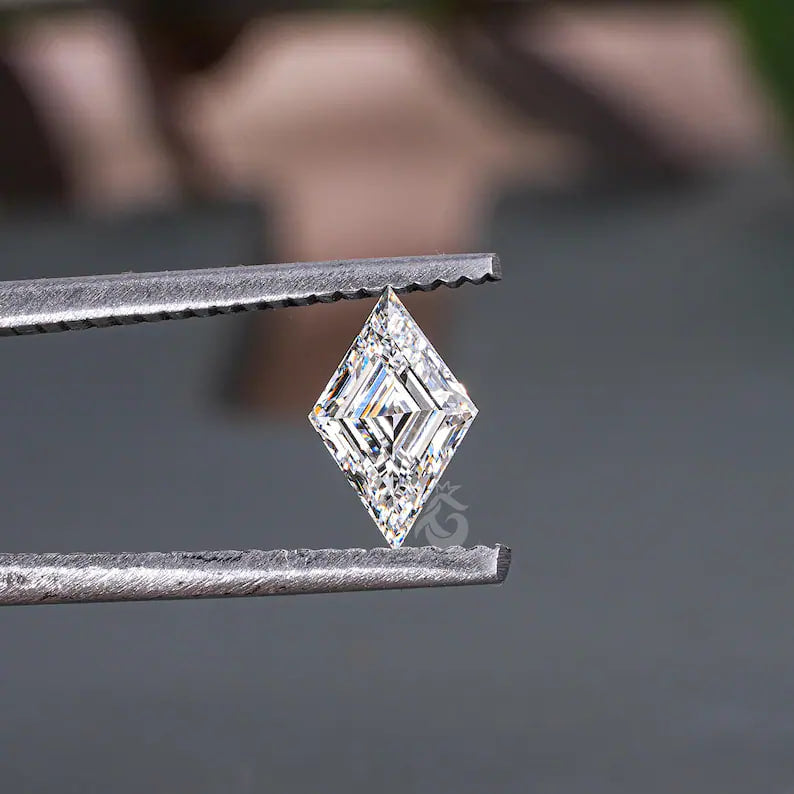 2.10CT Lozenge Cut Lab Grown Diamond, IGI Certified Antique Cut for Jewelry