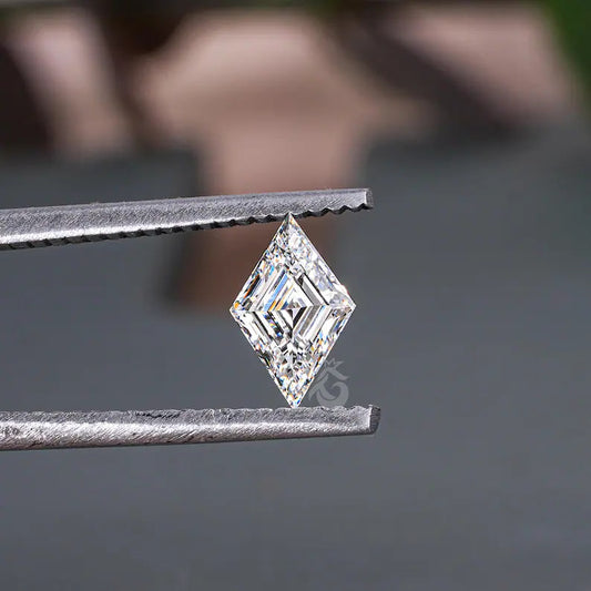 2.10CT Lozenge Cut Lab Grown Diamond, IGI Certified Antique Cut for Jewelry
