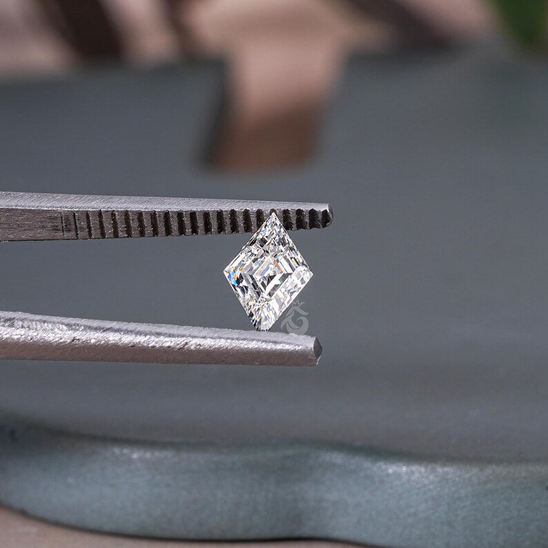 2.10CT Lozenge Cut Lab Grown Diamond, IGI Certified Antique Cut for Jewelry