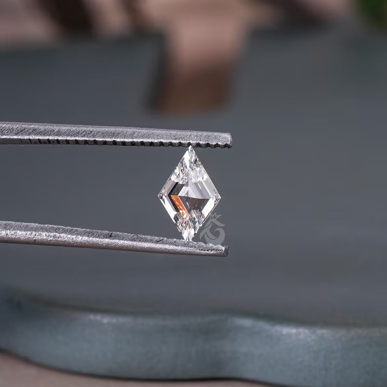 2.10CT Lozenge Cut Lab Grown Diamond, IGI Certified Antique Cut for Jewelry