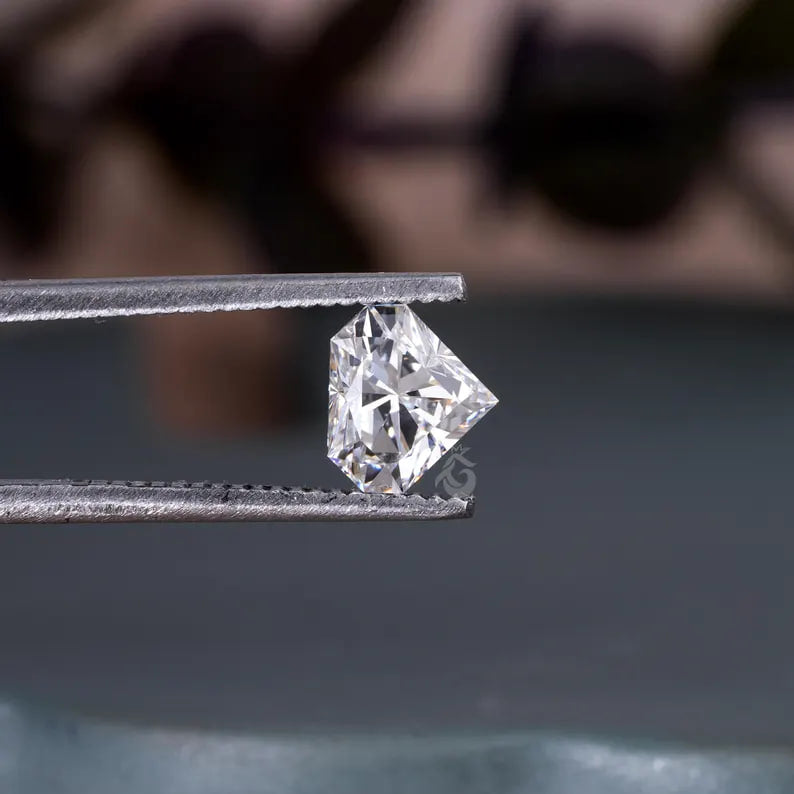 2.00 CT Shield Cut Lab Grown Diamond, E/VVS Loose Stone for Rings & Earrings