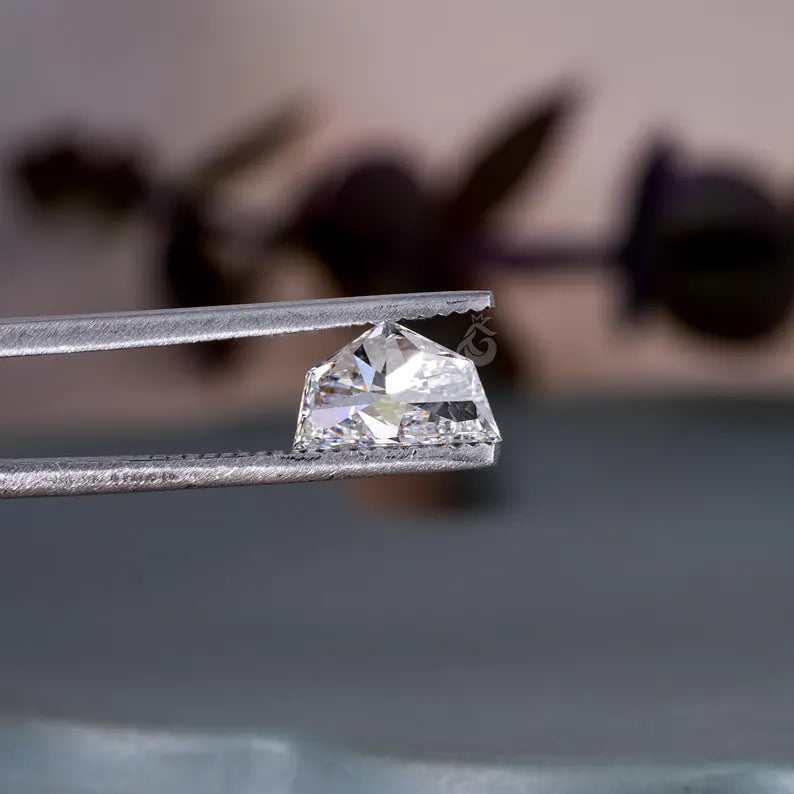 1.50CT Cadillac Cut Lab Grown Diamond, IGI Certified Fancy Side Stone for Jewelry