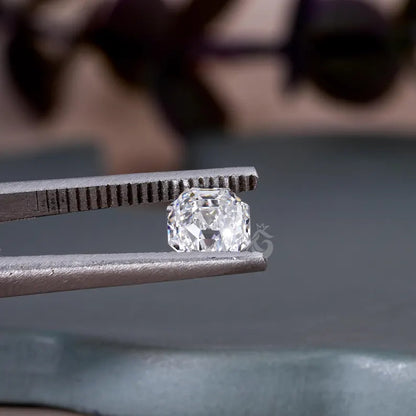 Asscher Cut Lab Grown Diamond, IGI Certified Loose Stone for Custom Rings