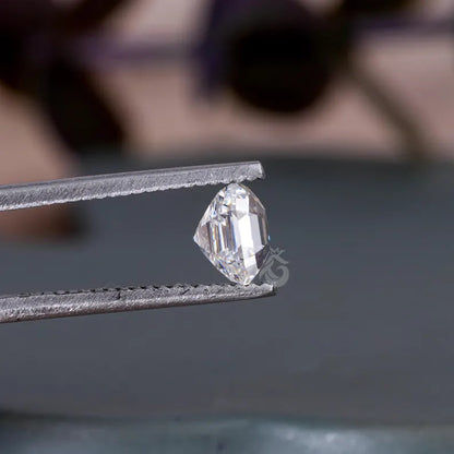 Asscher Cut Lab Grown Diamond, IGI Certified Loose Stone for Custom Rings