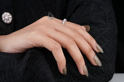 3MM Round Moissanite 3/4 Eternity Bubble Band, Single Prong Matching Band for Women