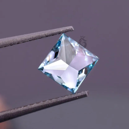 1.25 CT Princess Cut Fancy Blue Lab Grown Diamond, Loose Diamond for Ring or Pendant