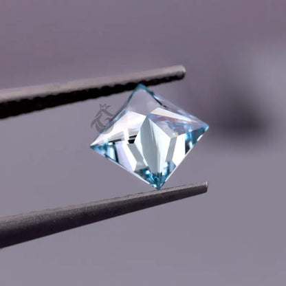 1.25 CT Princess Cut Fancy Blue Lab Grown Diamond, Loose Diamond for Ring or Pendant