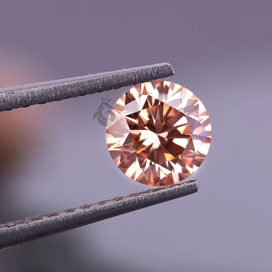 1.51 CT Round Fancy Intense Pink Lab Grown Diamond, IGI Certified VS1, Loose Diamond for Jewelry