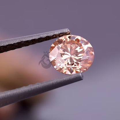 1.51 CT Round Fancy Intense Pink Lab Grown Diamond, IGI Certified VS1, Loose Diamond for Jewelry