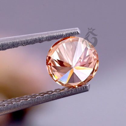 1.51 CT Round Fancy Intense Pink Lab Grown Diamond, IGI Certified VS1, Loose Diamond for Jewelry