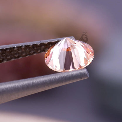 1.51 CT Round Fancy Intense Pink Lab Grown Diamond, IGI Certified VS1, Loose Diamond for Jewelry