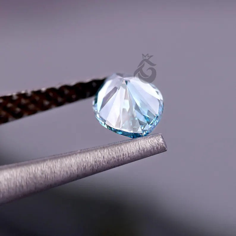 1.51 CT Marquise Fancy Vivid Blue Lab Grown Diamond, IGI Certified VS1, Loose Diamond for Jewelry