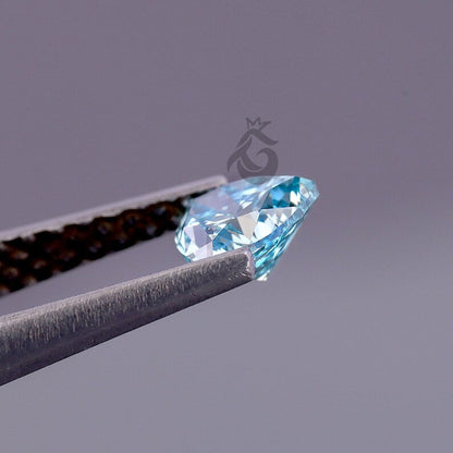 1.50 CT Trillion Cut Fancy Blue Lab Grown Diamond, Loose Diamond for Custom Jewelry