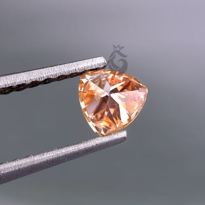 1.75 CT Trilliant Cut Fancy Orange Pink Lab Grown Diamond, Loose Diamond for Ring or Pendant