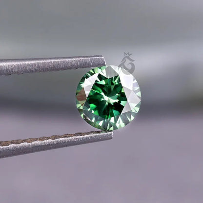 0.50 CT Fancy Green Round Lab Grown Diamond, IGI Certified Loose Diamond for Ring or Pendant