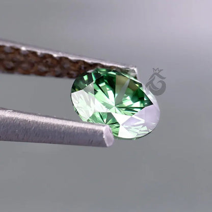 0.50 CT Fancy Green Round Lab Grown Diamond, IGI Certified Loose Diamond for Ring or Pendant