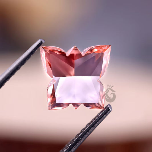 1.19 CT Butterfly Cut Fancy Pink Lab Grown Diamond, IGI Certified Antique Diamond