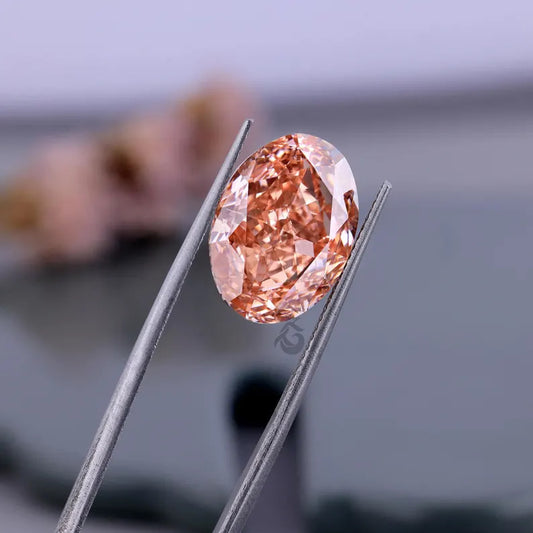 10.06 CT Oval Fancy Vivid Pink Lab Grown Diamond, Loose Diamond for Engagement Ring or Pendant