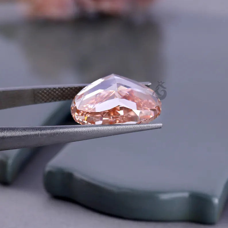 10.06 CT Oval Fancy Vivid Pink Lab Grown Diamond, Loose Diamond for Engagement Ring or Pendant