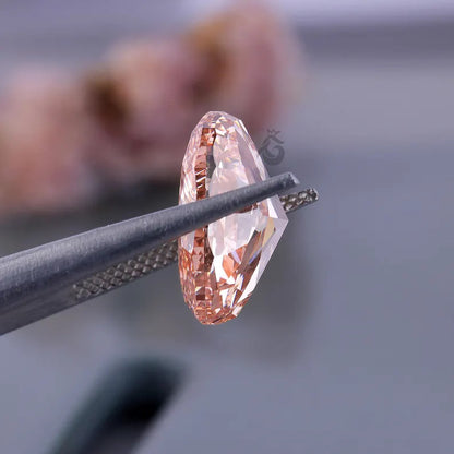 10.06 CT Oval Fancy Vivid Pink Lab Grown Diamond, Loose Diamond for Engagement Ring or Pendant