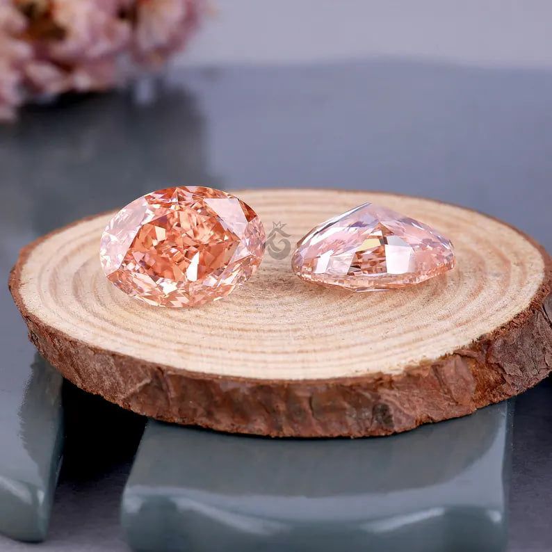10.06 CT Oval Fancy Vivid Pink Lab Grown Diamond, Loose Diamond for Engagement Ring or Pendant