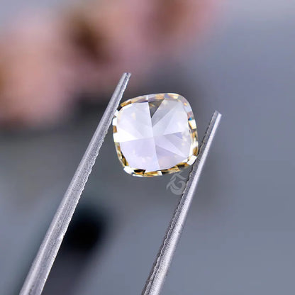 2.00 CT Cushion Cut Yellow Lab Diamond, Loose Fancy Diamond for Ring or Pendant