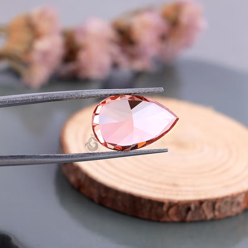 7.40 CT Pear Cut Fancy Vivid Red Lab Grown Diamond, VVS Clarity Loose Diamond for Ring or Gift