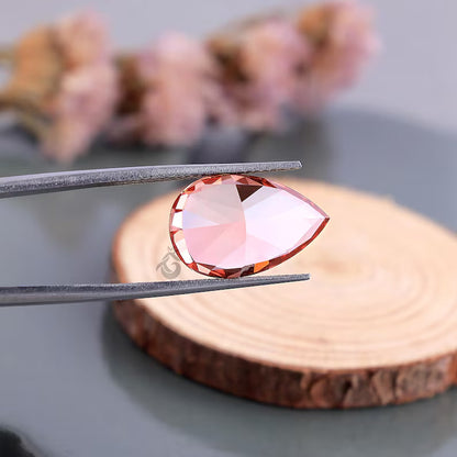 7.40 CT Pear Cut Fancy Vivid Red Lab Grown Diamond, VVS Clarity Loose Diamond for Ring or Gift