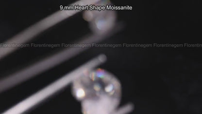 3CT Heart-Cut Loose Moissanite – Handmade Stone for Custom Jewelry & Engagement Rings
