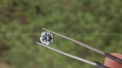 4.00-15.00mm Fancy Dark Gray Old European Cut Moissanite Loose Gemstone