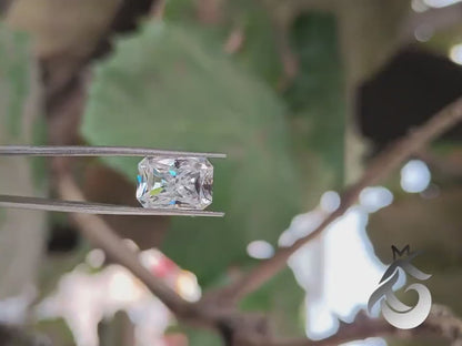 5CT Radiant Cut Crushed Ice Colorless Moissanite Loose Gemstone for Jewelry