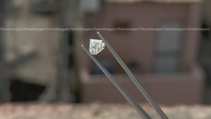 2.00 CT Shield Cut Lab Grown Diamond, E/VVS Loose Stone for Rings & Earrings