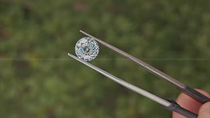2CT Light Green Portuguese Cut Moissanite Loose Gemstone for Jewelry