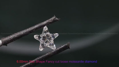Star Cut Colorless Moissanite Loose Gemstone for Jewelry