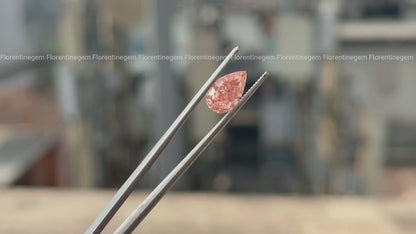 2.00 CT Pear Cut Vivid Pink Lab Grown Diamond, Loose Fancy Stone for Jewelry
